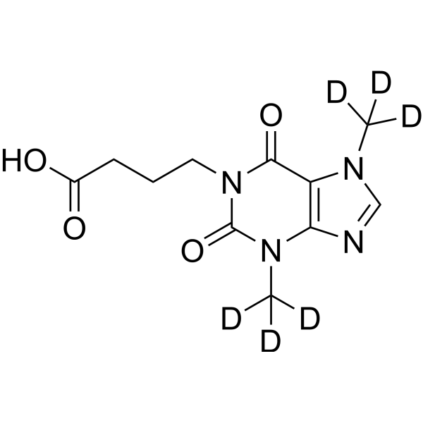 1-(3-Carboxypropyl)-3,7-dimethylxanthine-d6 1246816-64-7